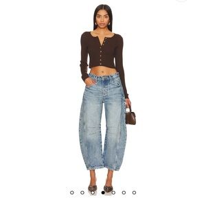 We The Free good luck barrel Leg Jeans